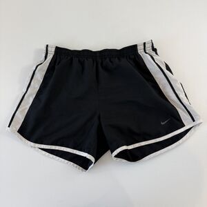 Nike Dri-Fit Black White Athletic Running Shorts Brief Liner Women's S Small